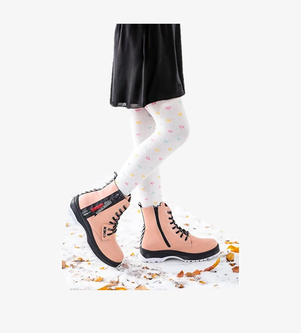 Fermuarlı Termo Taban Kız Çocuk Bot 623 Cilt - Görsel 1