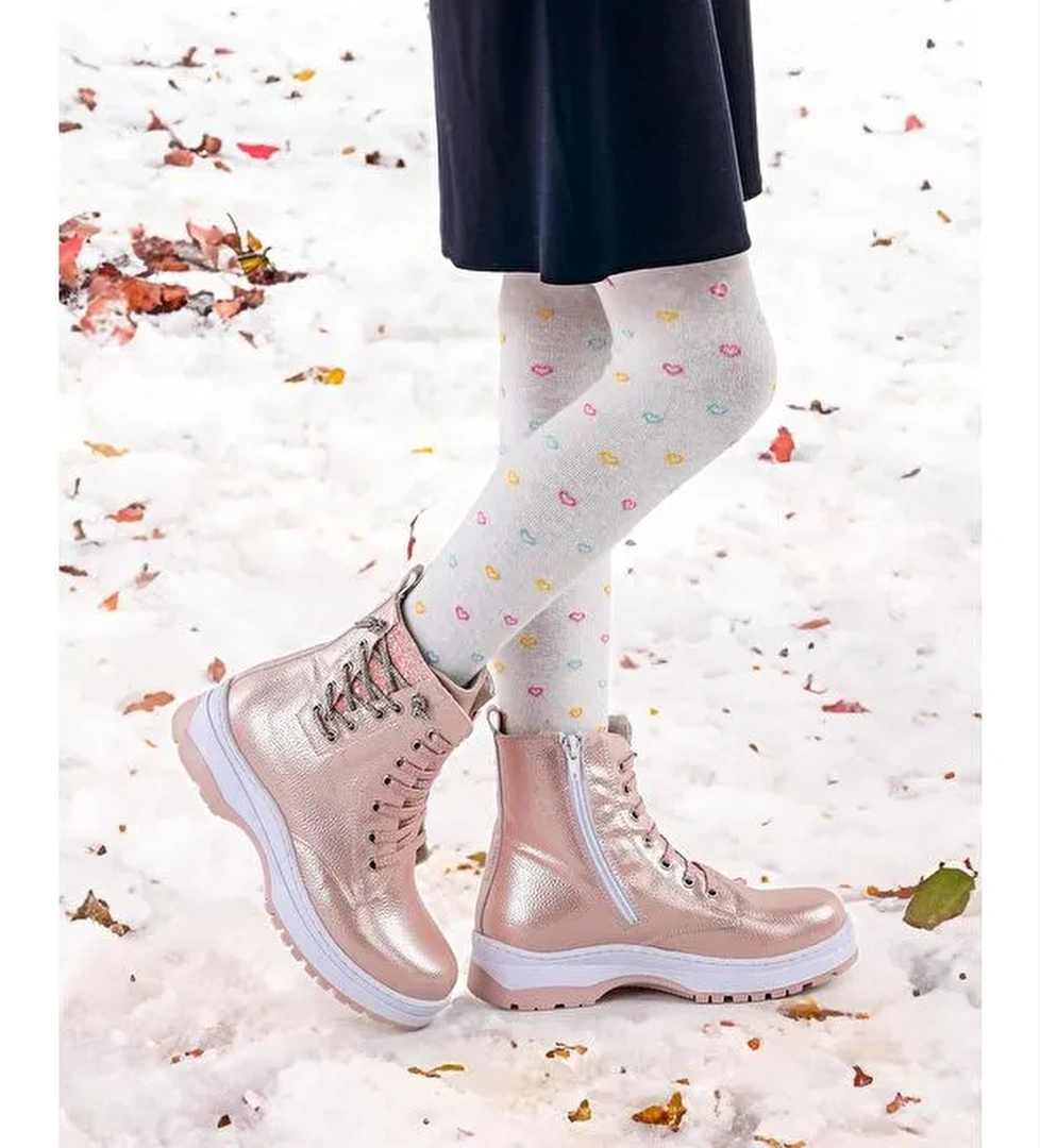 Termo Taban Kız Çocuk Bot 621 Vakko Taşlı - Görsel 1