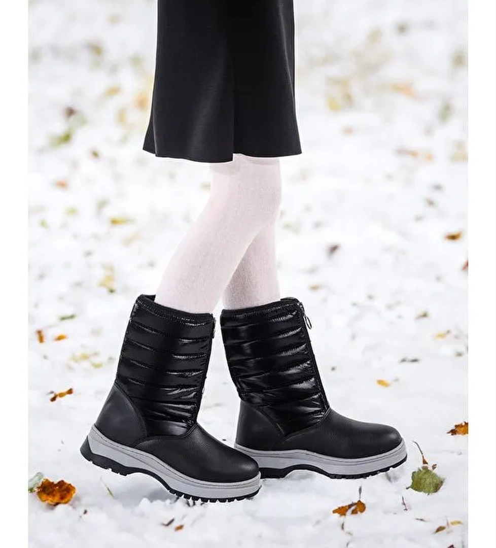 Cilt Fermuarlı Kız Çocuk Kar Botu Arz 2325