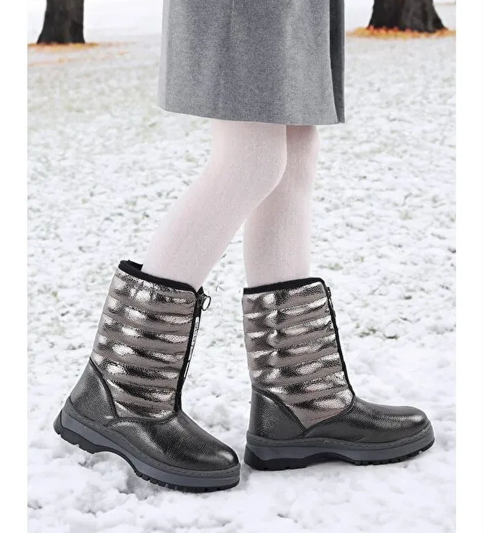 Vakko Fermuarlı Kız Çocuk Kar Botu Arz 2732