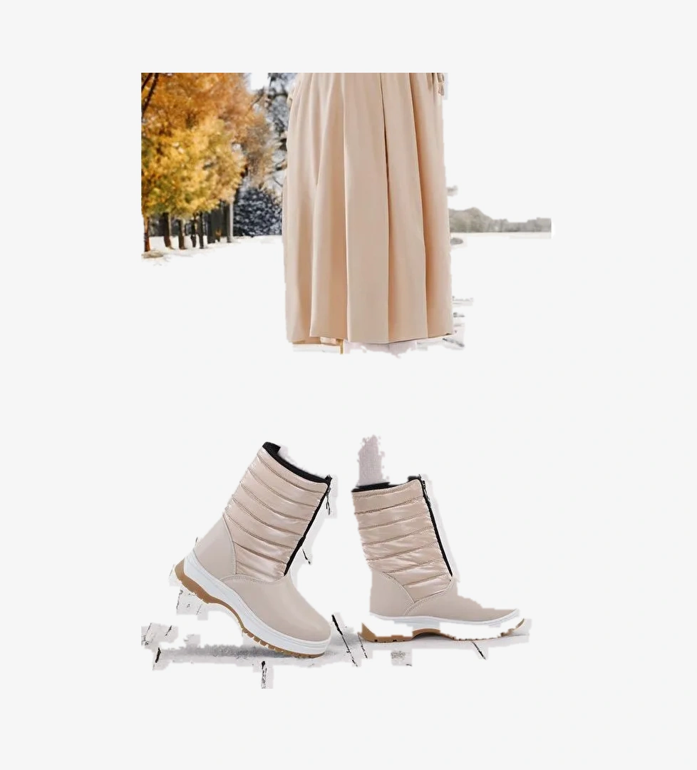 Cilt Fermuarlı Kız Çocuk Kar Botu Arz 2325