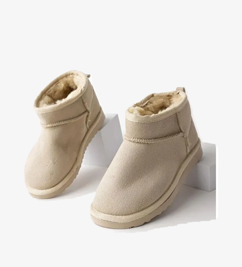 Muggo SNOW Çocuk Kalın Taban İçi Tüylü Günlük Mini Yarım Bot model görseli