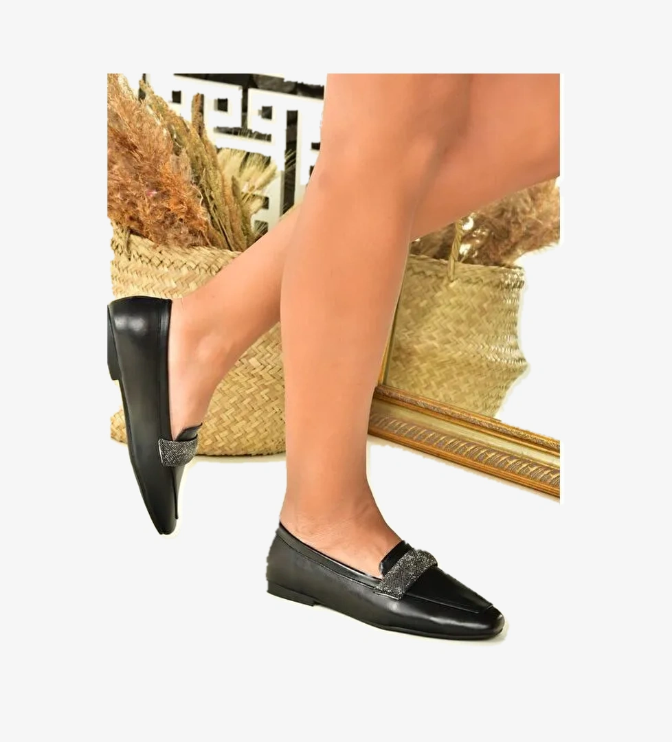 N8201112 Siyah/Platin Günlük Kadın Ayakkabı - Görsel 1