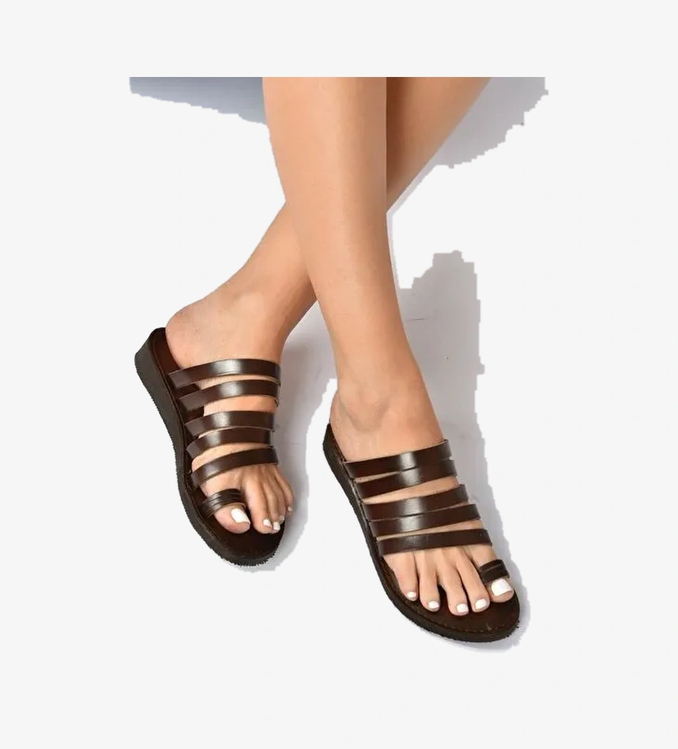 K3746802 Kahverengi Kadın Sandalet