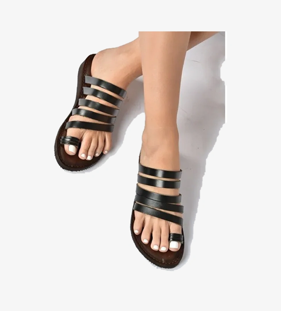 K3746802 Siyah Kadın Sandalet