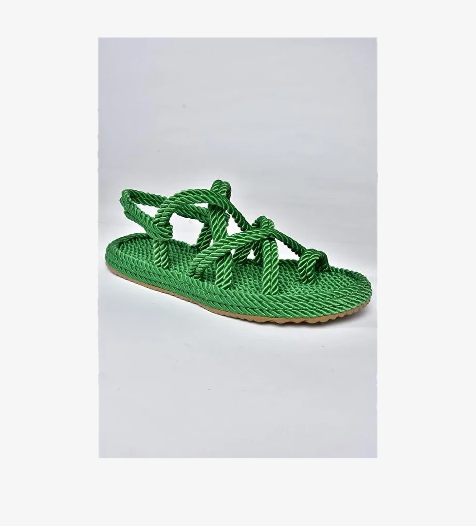 F470135104 Yeşil Kadın Sandalet