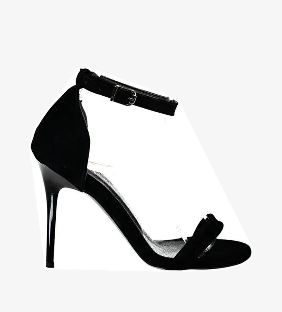 B922112602 Siyah Kadın Topuklu Ayakkabı