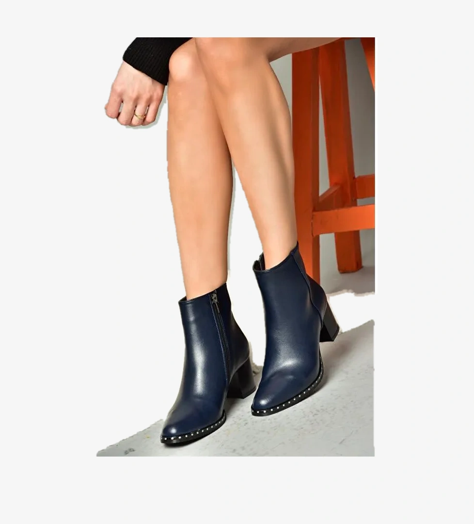 Fox Shoes C654013309 Lacivert Ten Kadın Bot model görseli