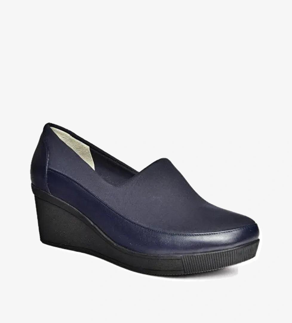 R9080590 Lacivert Dolgu Taban Ayakkabı