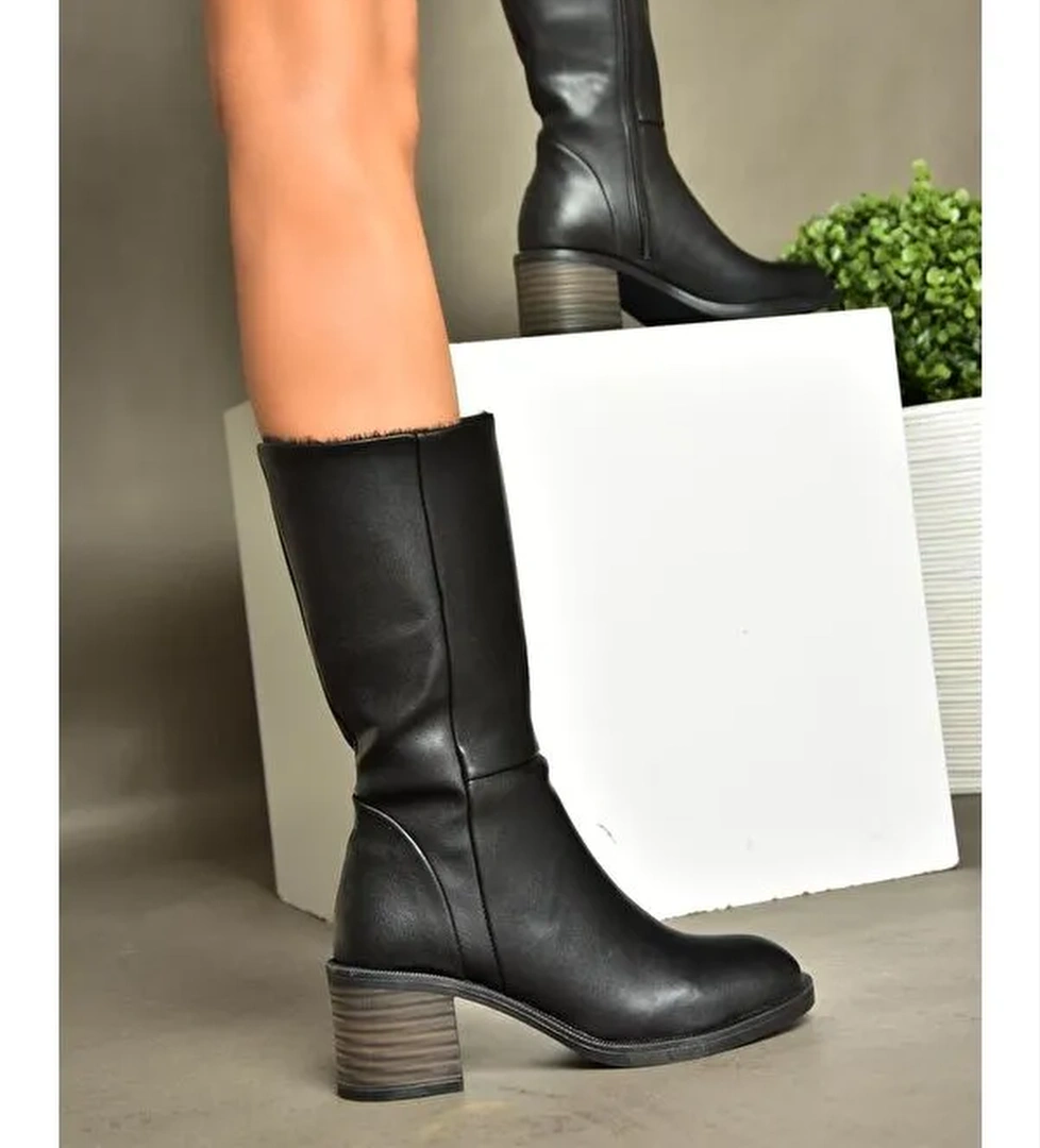 R9960711 Siyah Kadın Çizme - Görsel 1