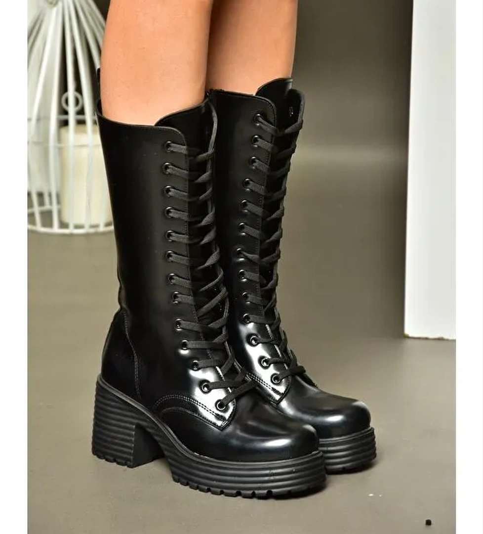 R9960210 Siyah Kadın Çizme - Görsel 1