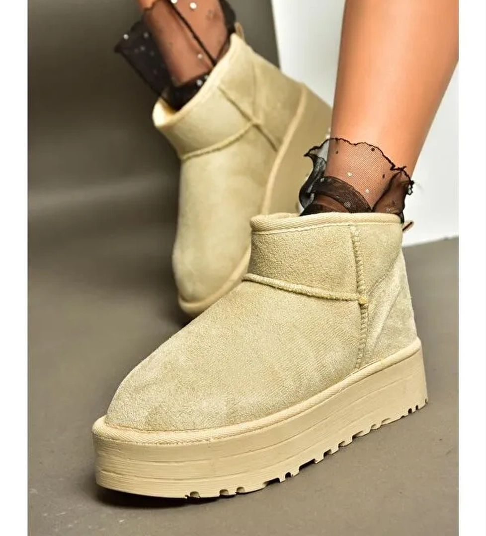 Fox Shoes R6120334 Bej Kadın Bot model görseli