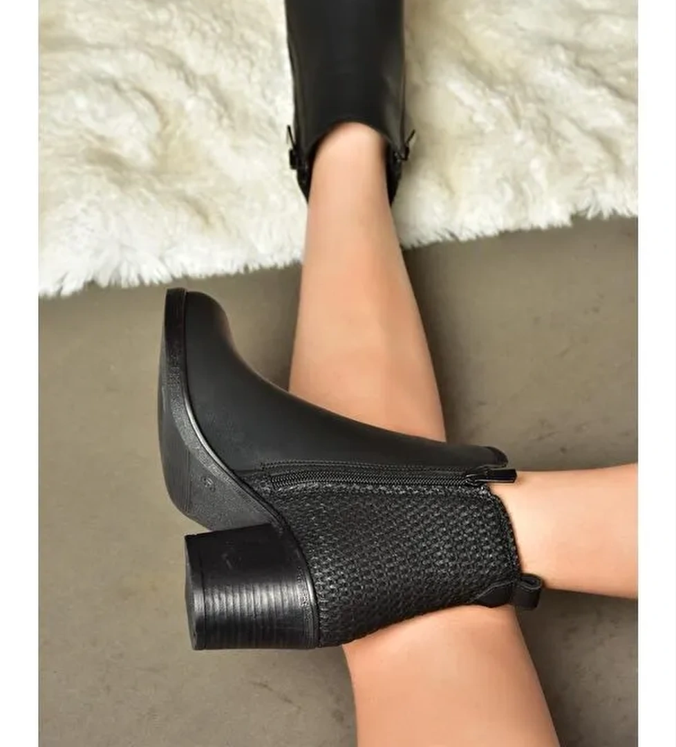 Fox Shoes R6741610 Siyah Kadın Bot model görseli