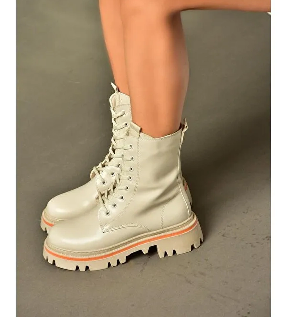 Fox Shoes R5248022 Bej Kadın Bot model görseli