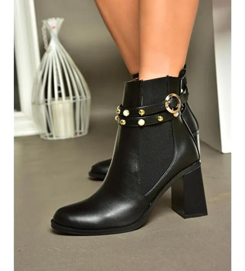 R5181011 Siyah Kadın Bot - Görsel 1