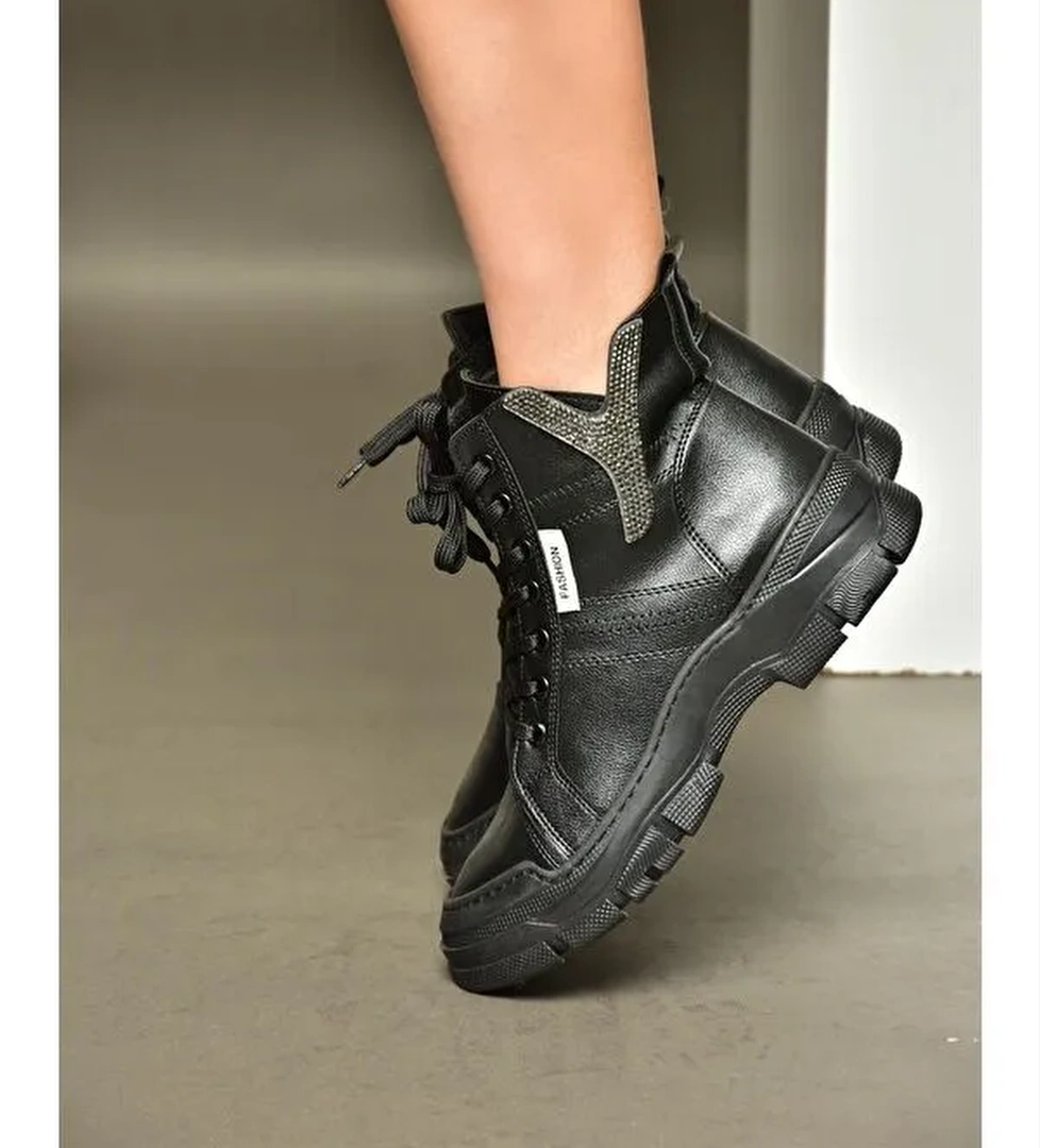 Fox Shoes R6020852 Siyah Kadın Bot model görseli