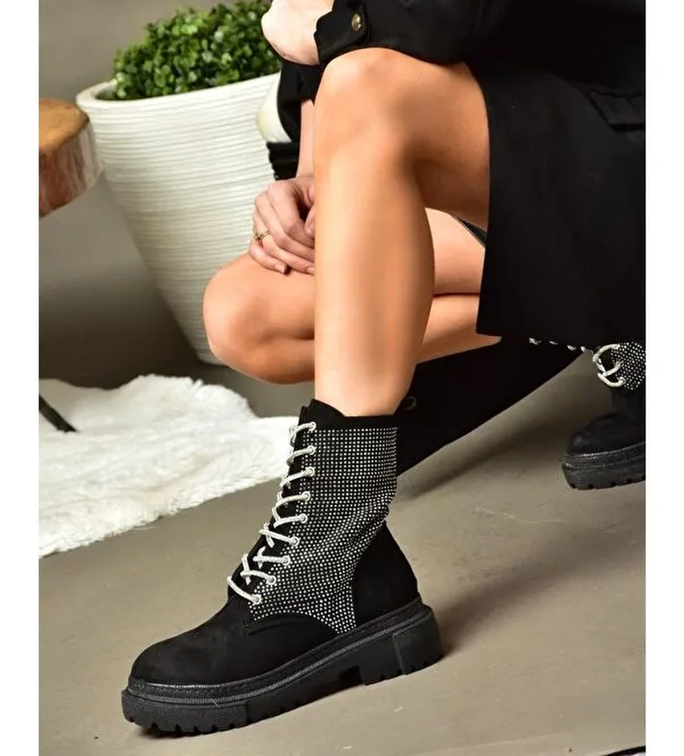 Fox Shoes R7265436 Siyah Kadın Bot model görseli