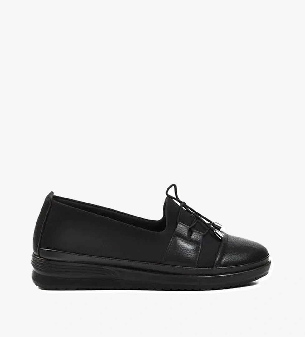 026 Siyah Simli Kadın Ayakkabı - Görsel 1