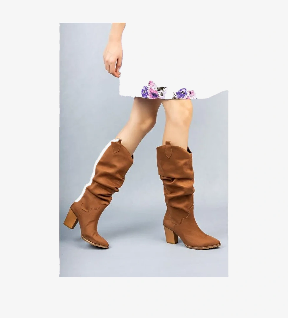 ILKN05 Kovboy Kadın Çizme