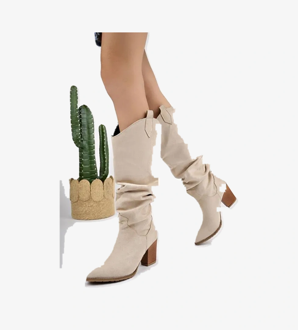 ILKN05 Kovboy Kadın Çizme