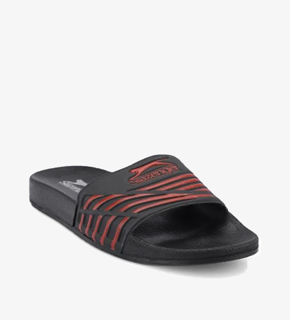 FION Erkek Terlik Siyah / Kırmızı - Görsel 1