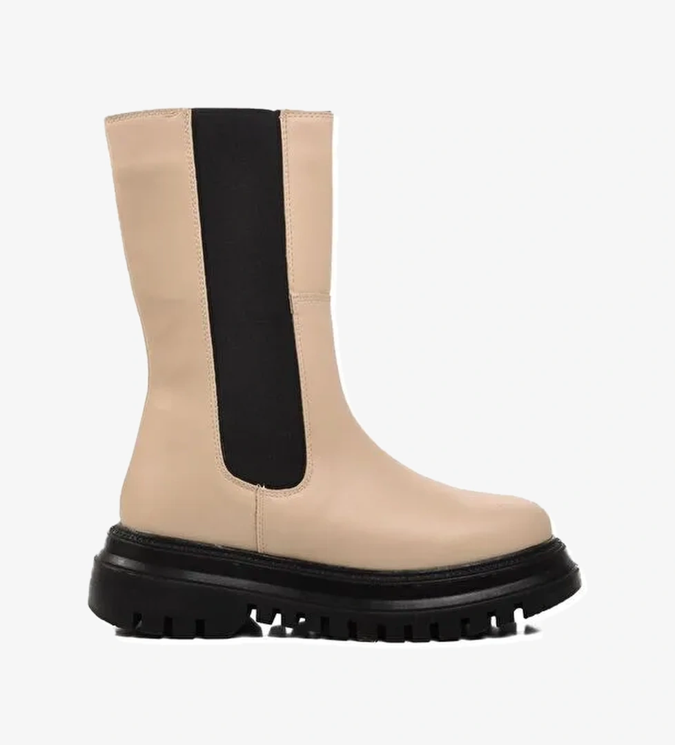 Mariet Ekru İçi Polarlı Kadın Bot