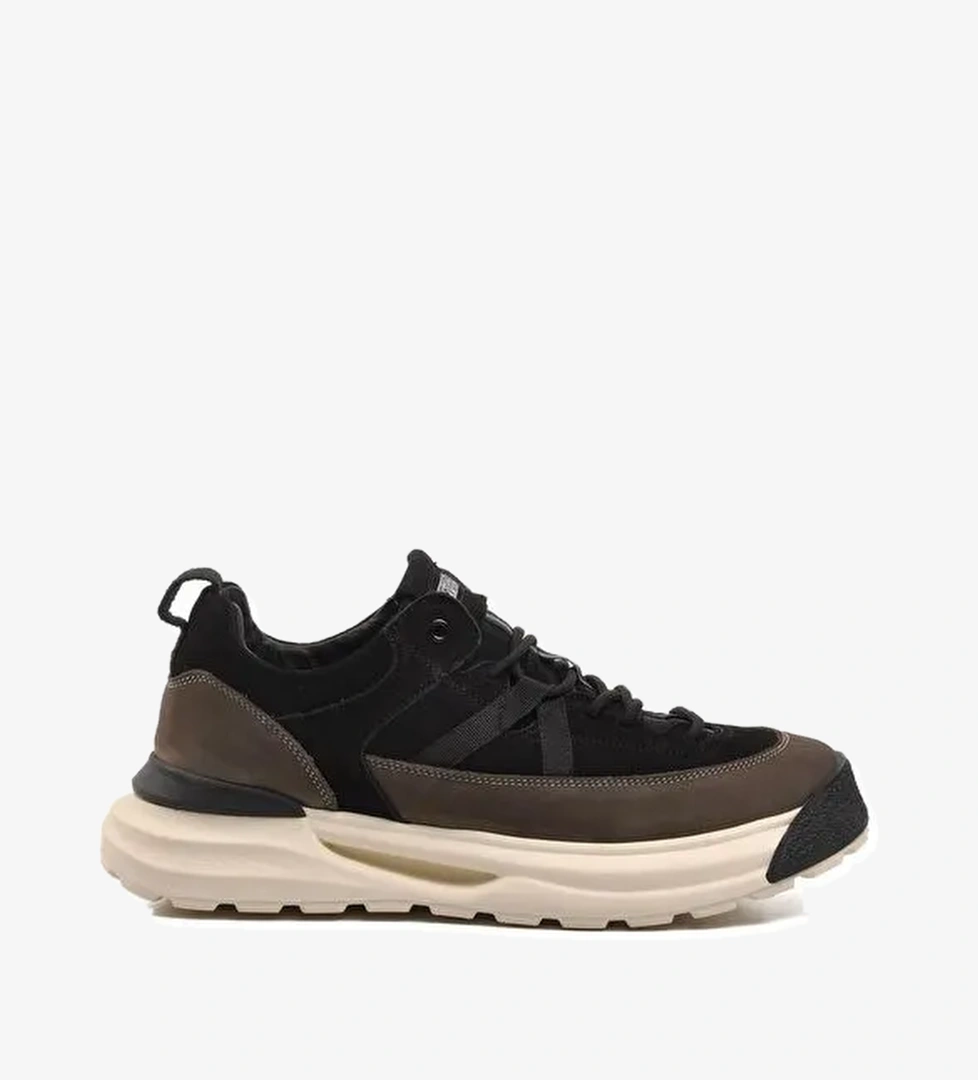 23K521 Siyah Bağcıklı Erkek Sneaker - Görsel 1