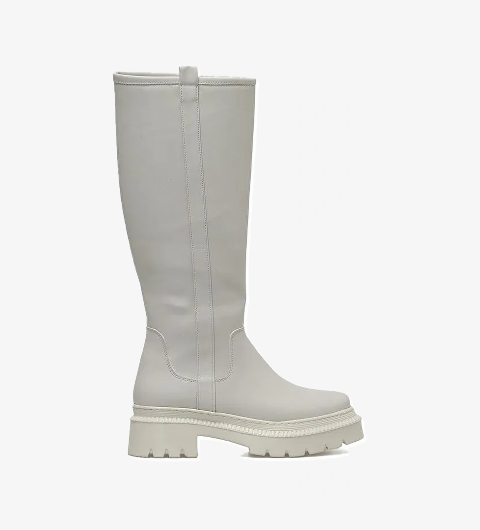 HONYA 3PR Bej Kadın Çizme - Görsel 1