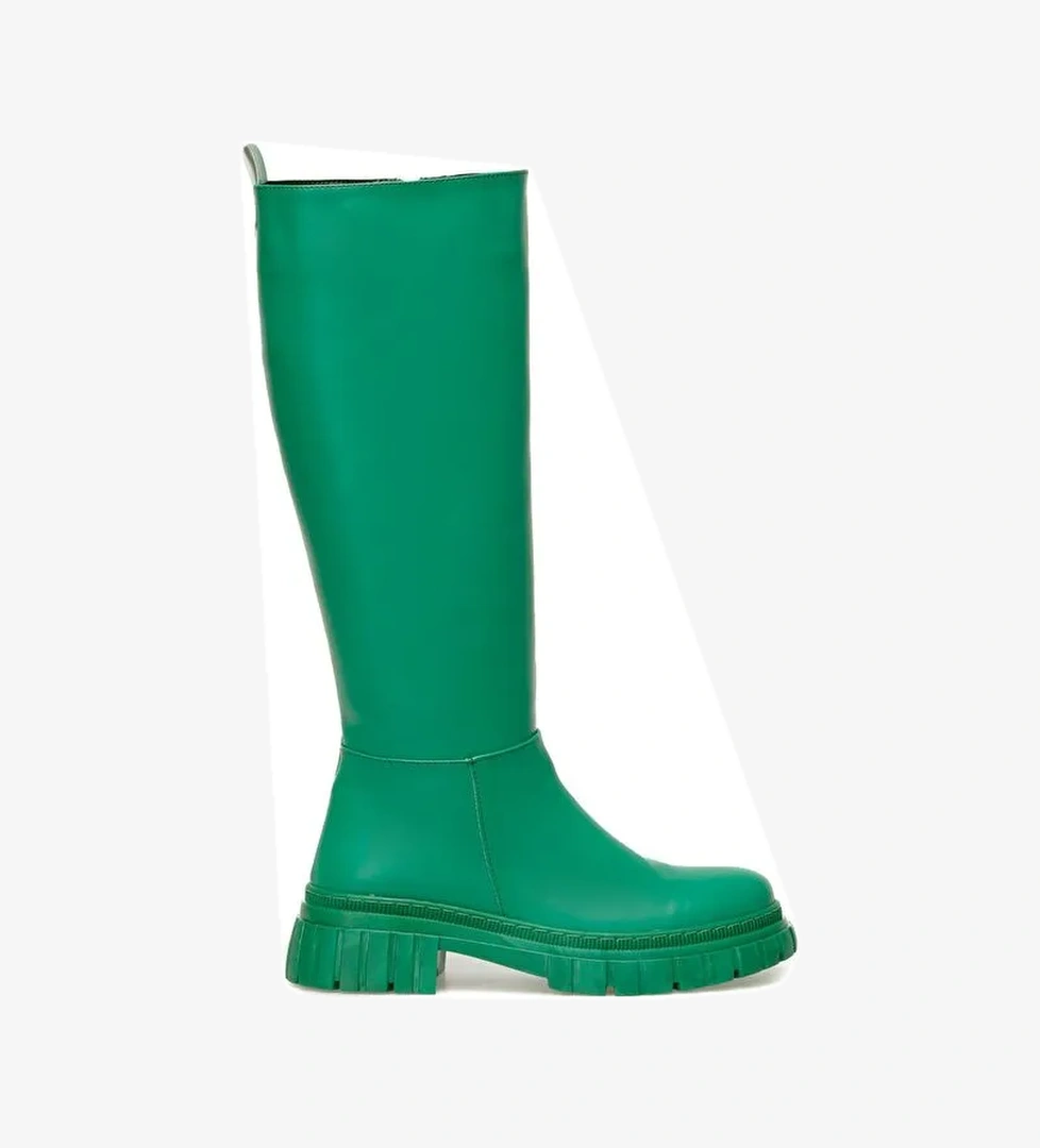MONA 2PR Yeşil Kadın Çizme - Görsel 1