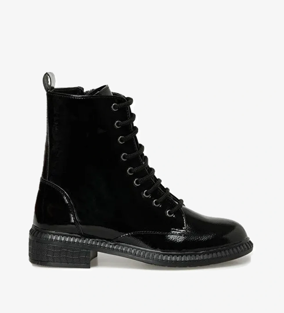 Miss F DW21017.R 3PR Siyah Kadın Düz Bot model görseli