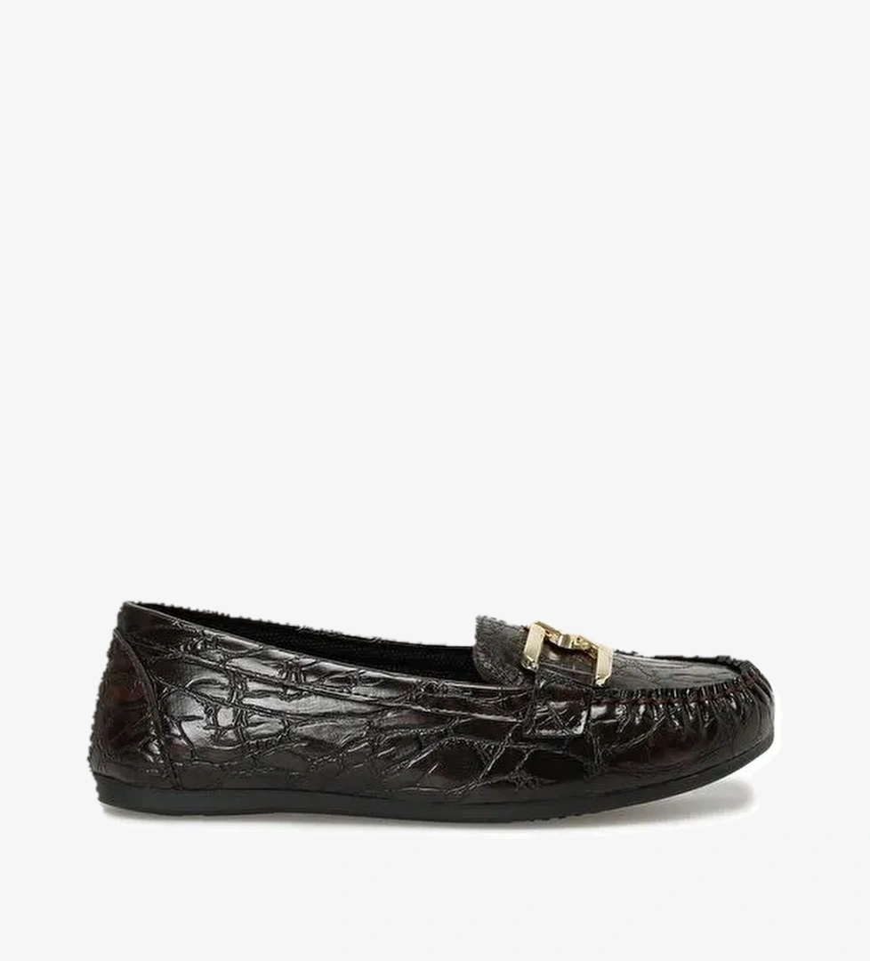 DW23003 3PR Kahverengi Kadın Loafer