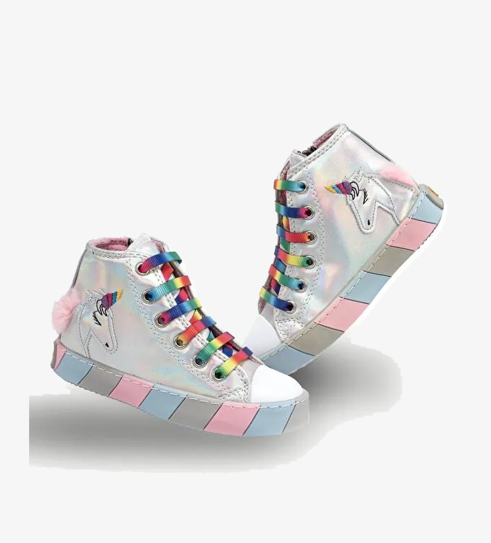 Casabony Hologram Yandan Dikişli Ortopedik Kız Sneakers model görseli