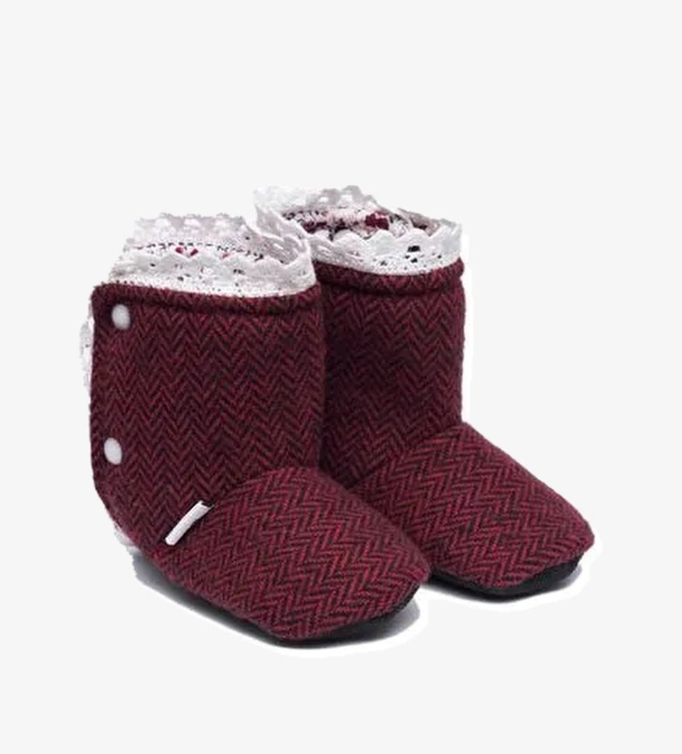 First Step Bordo Balık Sırtı Ev Botu model görseli