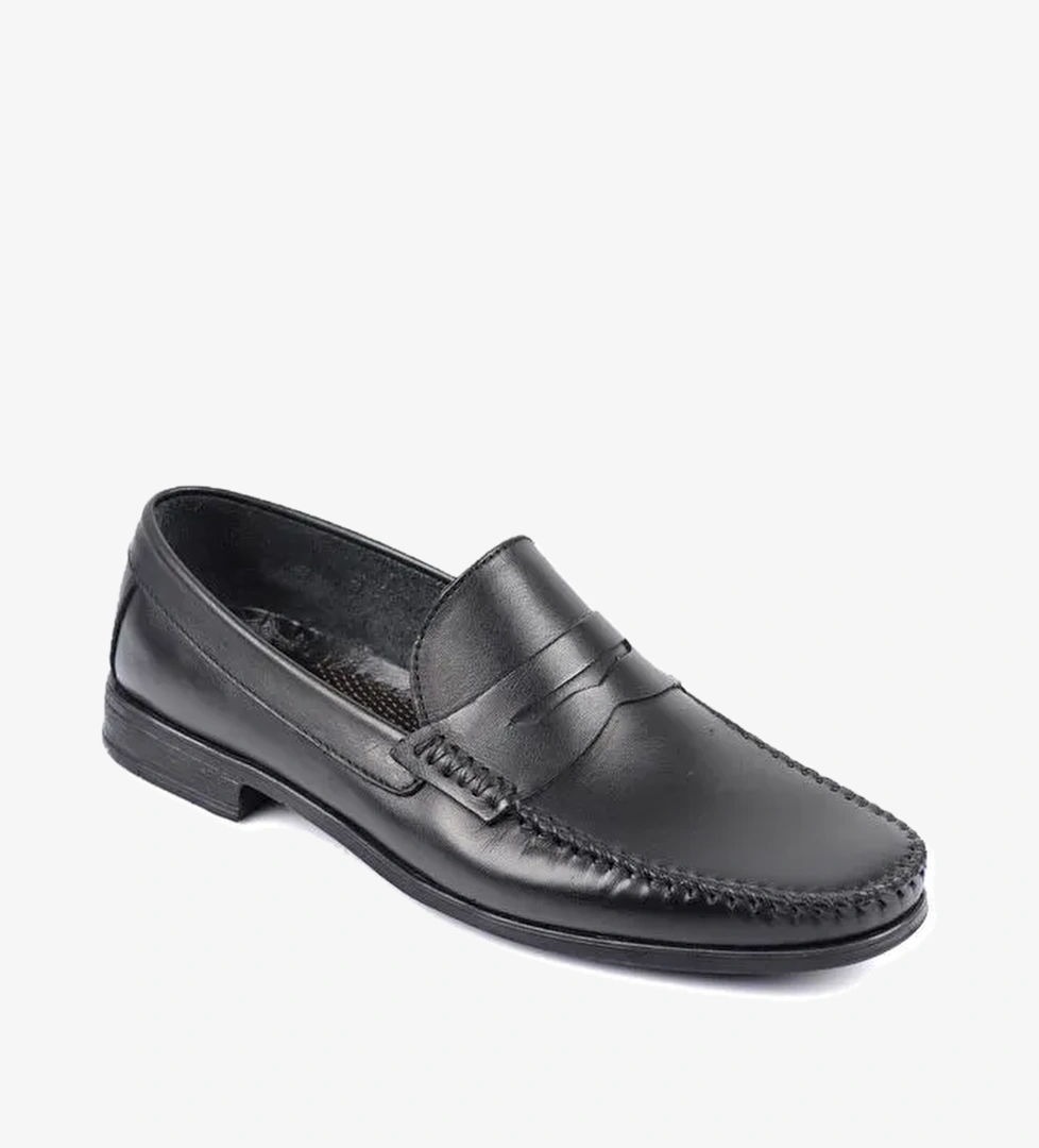 D10180 Günlük Klasik Hakiki Deri Erkek Ayakkabı - Görsel 1