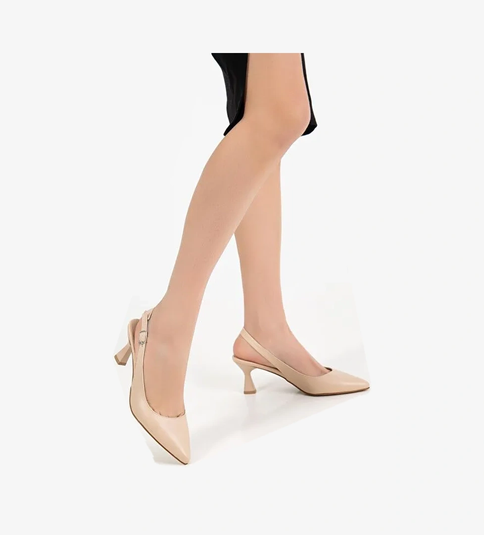 D1705 Kadın Günlük Klasik Topuklu Ayakkabı - Görsel 1