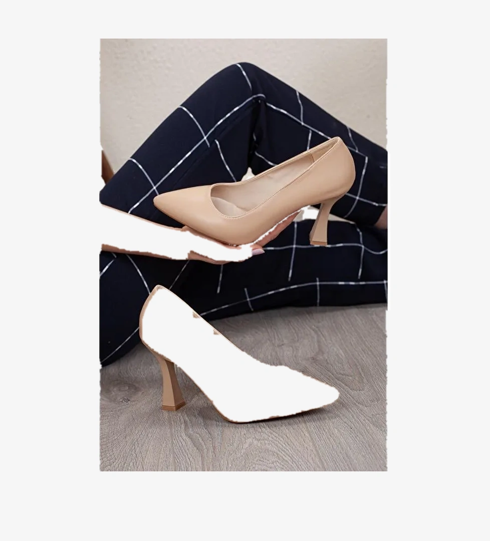 Nicole Kadın Rahat Şık Topuklu Ayakkabı - Görsel 1