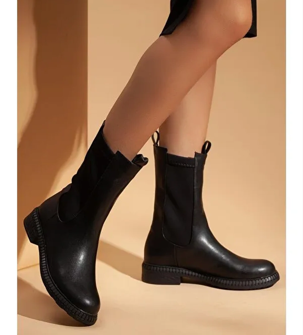 D408 Kadın Topuklu Bot - Görsel 1