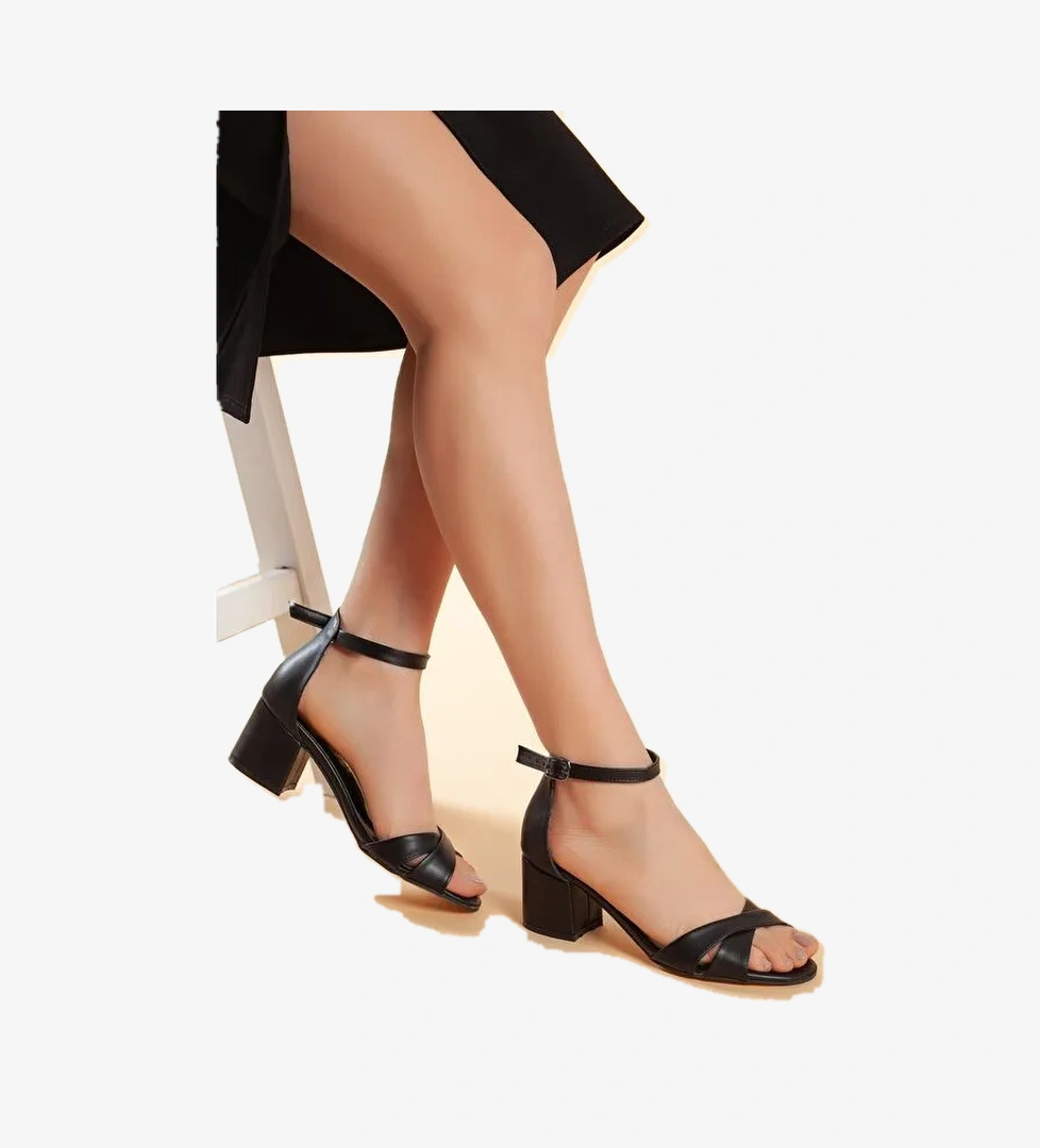 D204 Kadın Günlük Topuklu Ayakkabı - Görsel 1