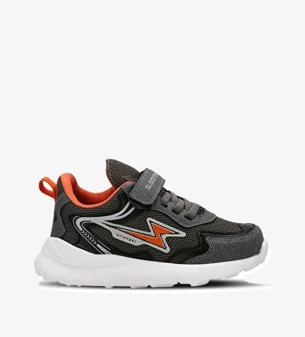 KAORU IN Erkek Çocuk Sneaker Ayakkabı Koyu Gri / Turuncu - Görsel 1