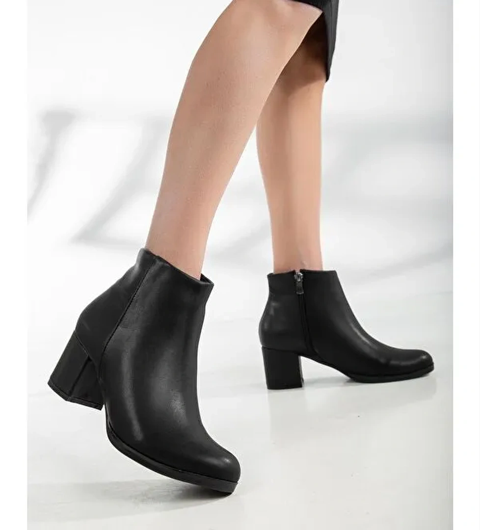 D0520 Kadın Soğuk Geçirmez Fermuarlı Bot