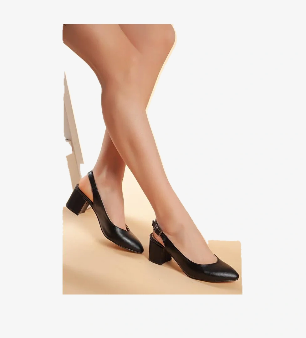 D725 Kadın Günlük Klasik Topuklu Ayakkabı