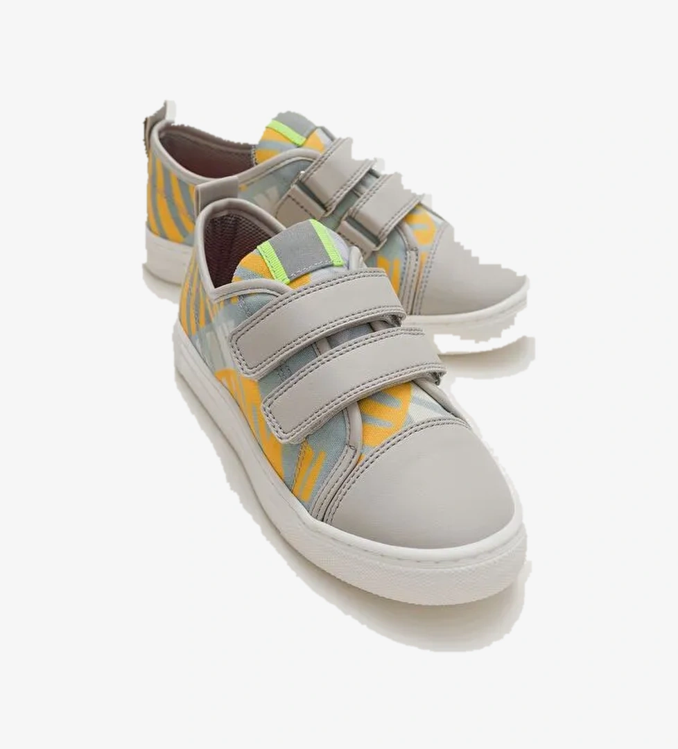 Erkek Çocuk Gri Sneaker Ayakkabı