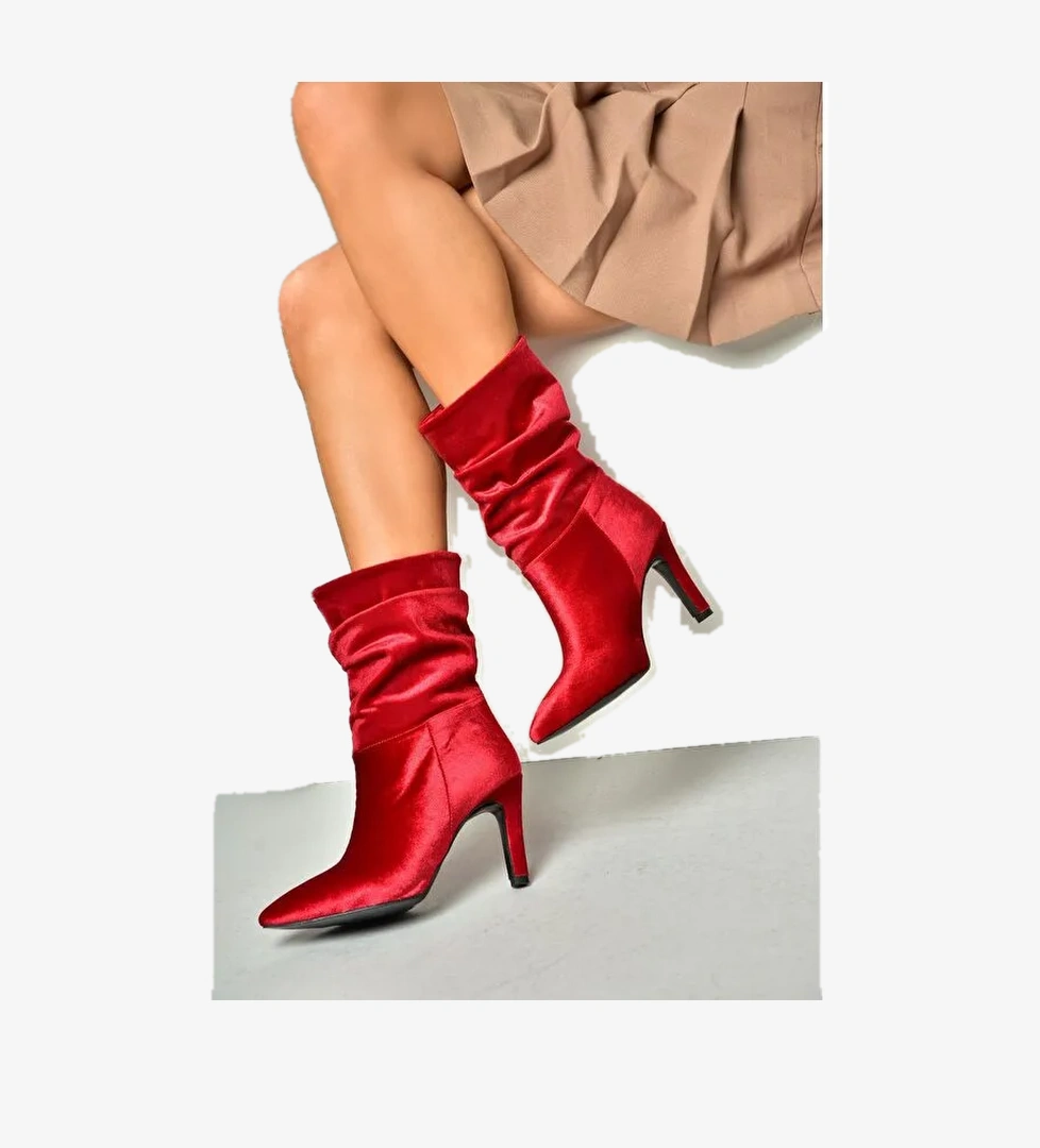 R4040203 Bordo Kadın Bot