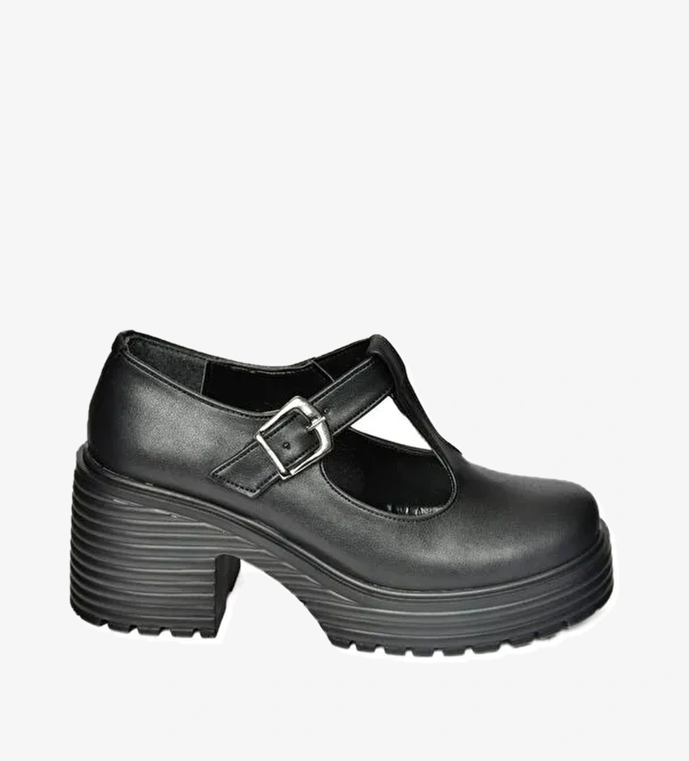 R9969465 Siyah Kadın Topuklu Ayakkabı