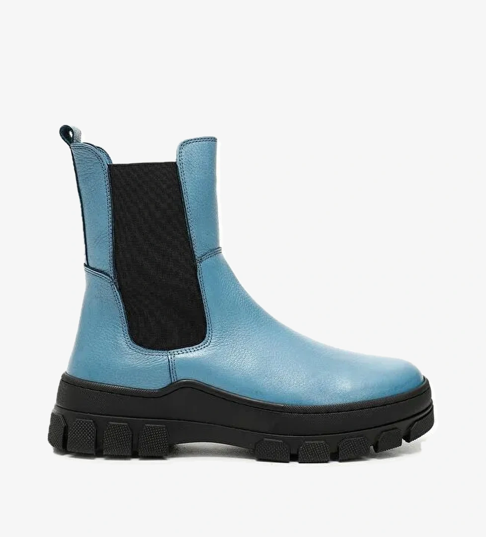 MAVİ Hakiki Deri Yuvarlak Burun Kadın Günlük Chelsea Bot 52411