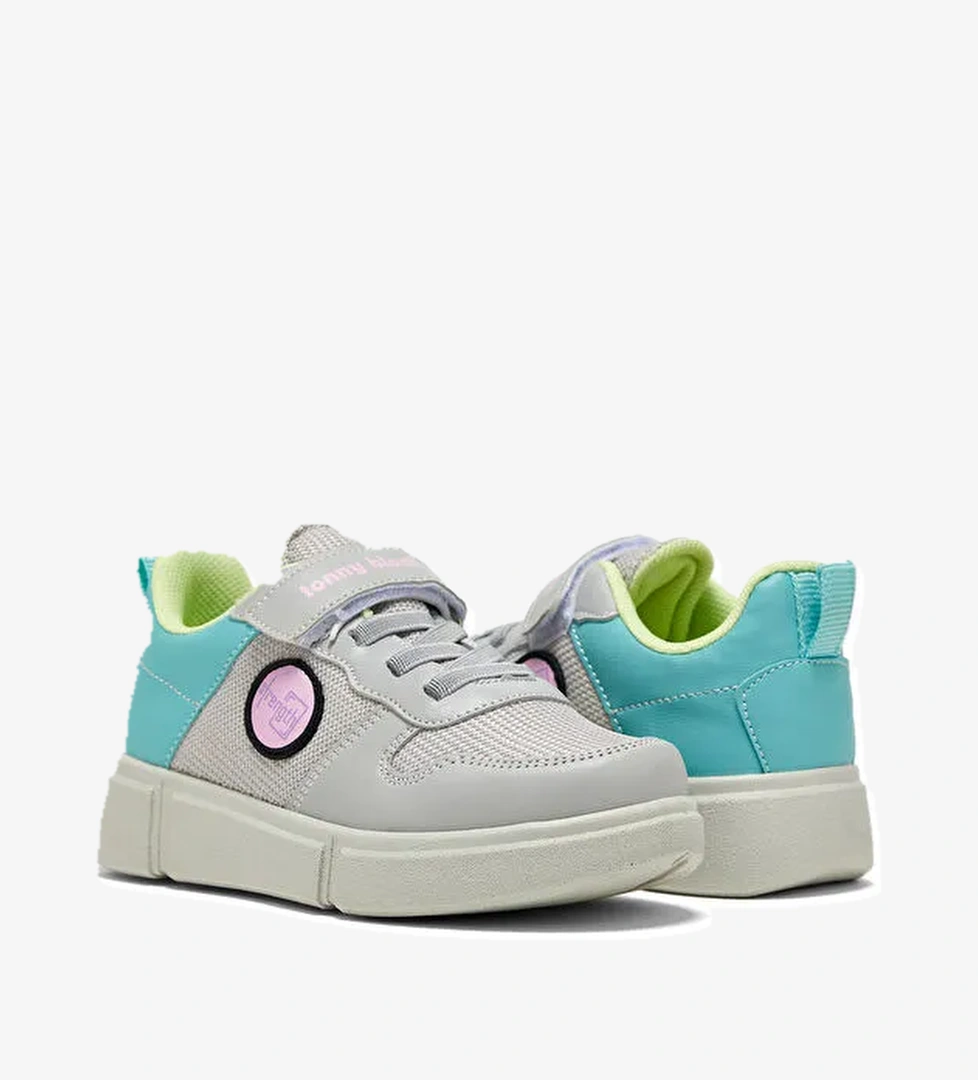 Çocuk Unisex Buz Şeker Rahat Kalıp Cırtlı Ayakkabı