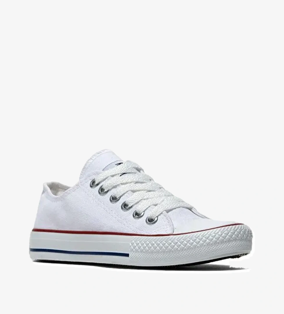 Unisex Beyaz Rahat Kalıp Sneaker Ayakkabı