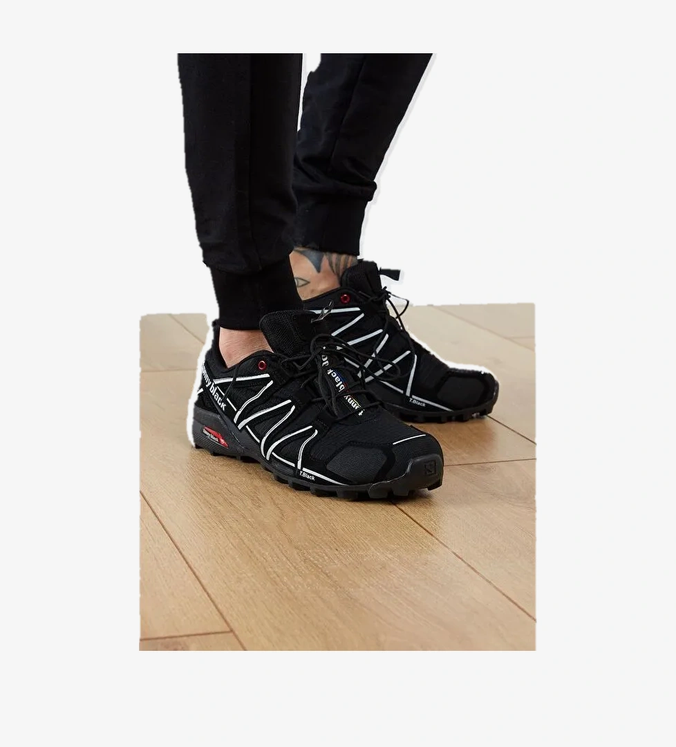 Erkek Siyah Beyaz Trekkıng Ayakkabı Tb160