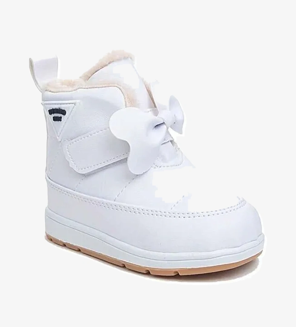 Rmd 341 Bant Kurdela Detaylı Kürklü Kız Çocuk Bebek Bot