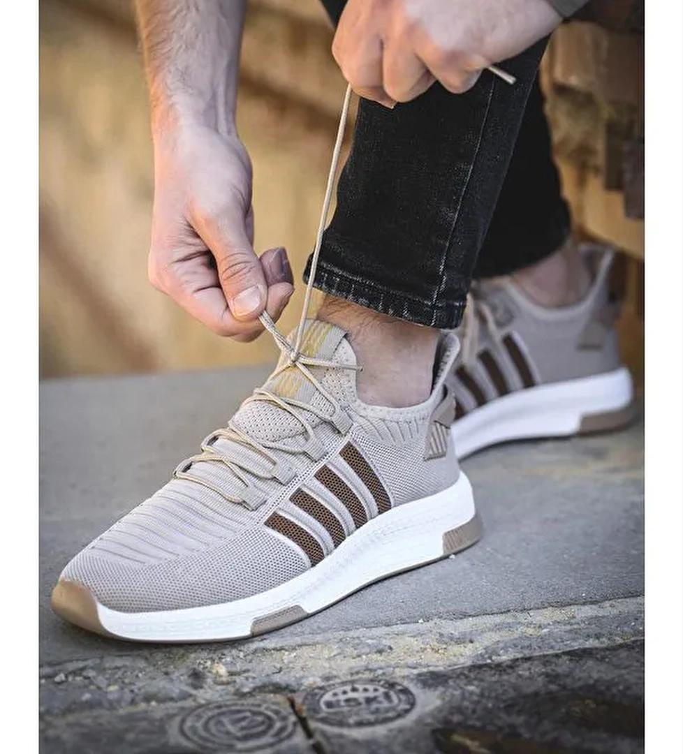 Oksit Ald Şerit Detaylı Kalın Taban Erkek Sneaker model görseli